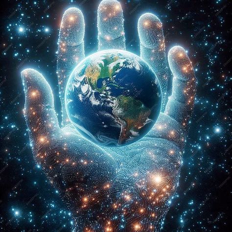 World Images Earth, World In Hands, Hands Holding The World, Globe Image, Prophetic Painting, World Explorer, Spiritual Pictures, Universe Images, Power Wallpaper