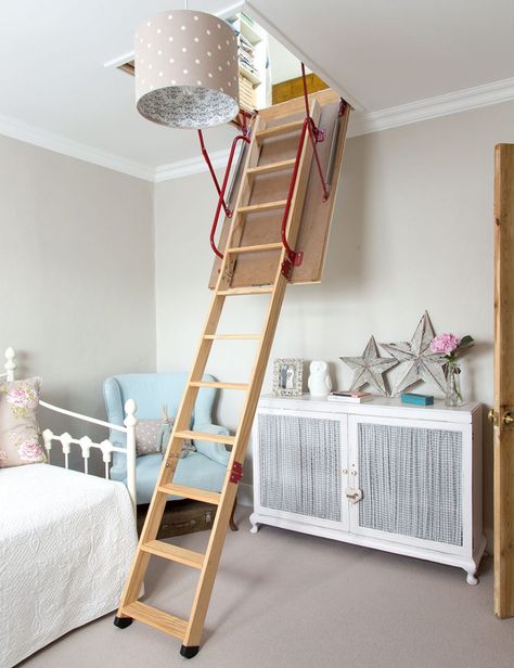 Attic Decor, Loft Staircase, Attic Renovation Ideas, Attic Playroom, Attic Loft, Loft Storage, Small Attic, Attic Stairs, Attic Design