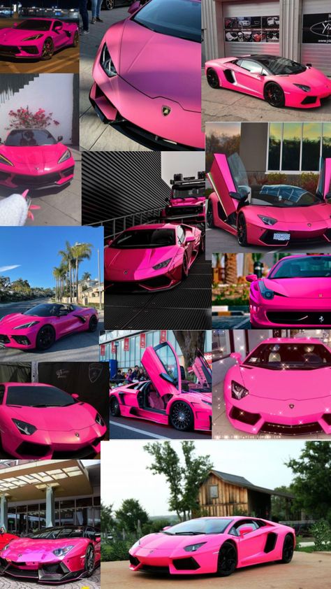 Pink Lamborghini Aesthetic, Lamborghini Car Wallpaper, Pink Lamborghini Wallpaper, Lambo Aventador, Pink Lamborghini, Pink Cars, Pink Glitter Wallpaper, Fast Sports Cars, Lovely Car