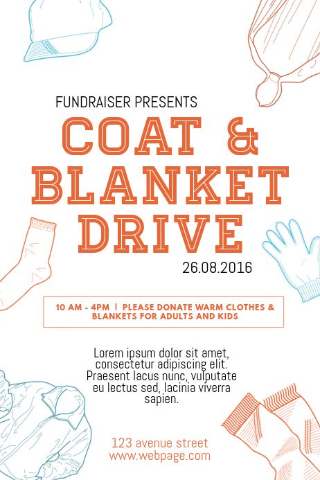 Copy of Coat and Blanket drive flyer template | PosterMyWall Coat And Blanket Drive, Coat Drive Ideas, Coat Drive Flyer, Clothing Drive Ideas, Donation Drive Poster, Clothing Drive Flyer, Brewery Decor, Coat Drive, Office Things