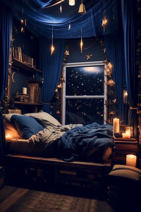 Witchy Bedroom Ideas, Interior Design Per La Casa, Dark Bedroom, Dark Home Decor, Dark Home, Romantic Bedroom, Design Del Prodotto, Home Decorating Ideas, Dream Room Inspiration