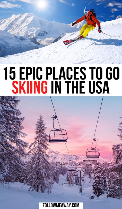 Best Places To Ski In Colorado, Best Ski Resorts In The Us, Skiing Places, Ski Resorts In The Us, Skiing Resort, Ski Trip Packing, Ski Mountains, Utah Ski, Ski Destinations