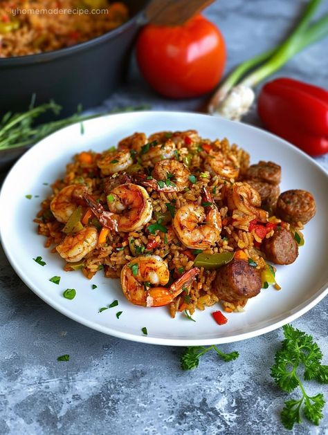 Savor The Delight: Shrimp Dirty Rice Recipe - My Home Made Recipe Shrimp Jambalaya Recipe, Shrimp Jambalaya, Grain Recipes, Mardi Gras Food, Dirty Rice, Roasted Shrimp, Jambalaya Recipe, Pesto Pizza, Shrimp And Rice