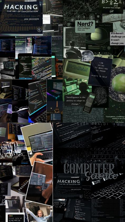 #computer #computerscience #stem #college #aesthetic #collage Computer Science Major Aesthetic, Computer Science Aesthetic, Computer Science Women, Cybersecurity Infographic, Science Aesthetic, Computer Science Major, Basic Computer Programming, Learn Computer Science, Coding Tutorials