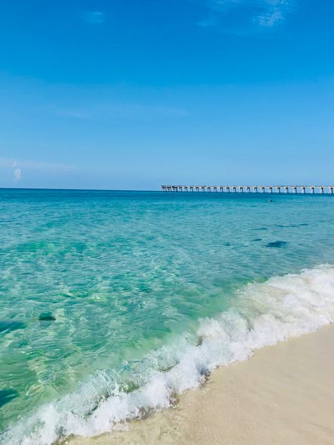 Pensacola Beach Pier- so cool.  You can rent fishing equipment or just get a day pass and walk the pier. Tons to see and the boys loved it! Pensacola Fl, Pensacola Beach, Fishing Equipment, Florida, Water