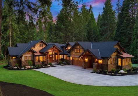 Mountain Lodge House Plans, Lodge House Plans, Rustic Craftsman, Lodge House, Rustic House Plans, Garage Floor Plans, Craftsman Style House, Mountain House Plans, Craftsman Style Home