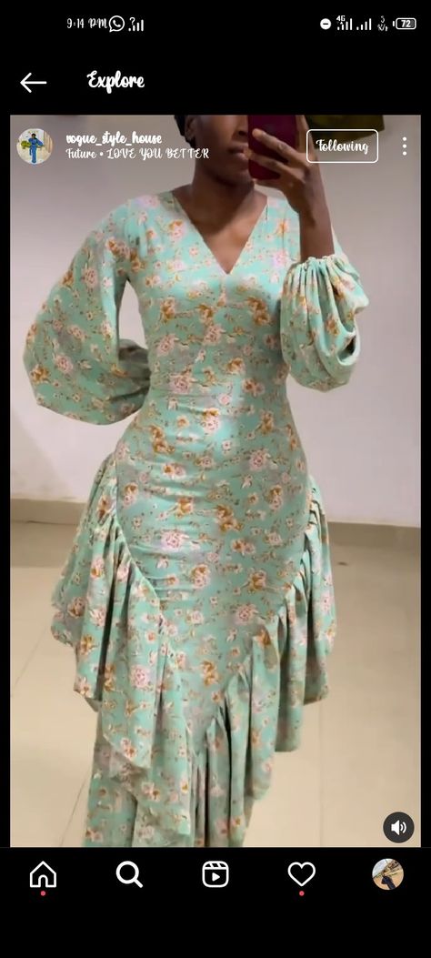 Latest Materials Long Gown, Floral Material Styles, Abaya Material Style, Latest Chiffon Gown Styles For Ladies, Material Styles Gown For Ladies, Latest Material Long Gown Styles For Ladies, Official Clothes For Ladies, Simple Ankara Long Gown Styles For Ladies, Chiffon Gowns For Ladies