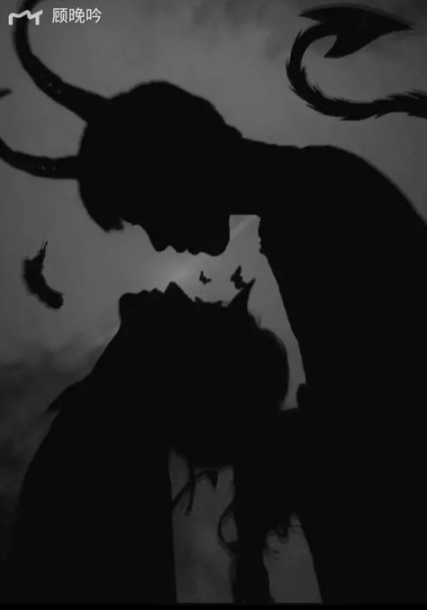 A Demons Guide To Wooing A Witch Fanart, Satanic Couple Aesthetic, Demon Shadow Aesthetic, Demon Lover Aesthetic, Demon Romance Aesthetic, Shadow Demon Aesthetic, Angel X Demon Aesthetic, Incubus Aesthetic Male, Demon King Aesthetic