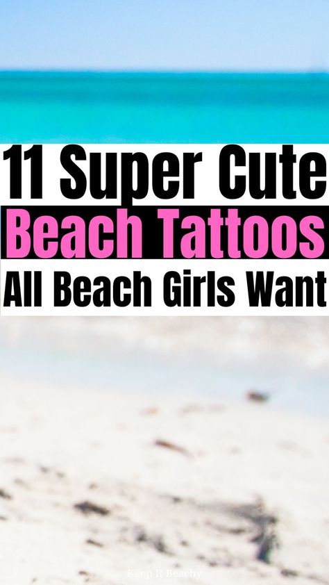 small beach tattoo ideas Take Me To The Beach Tattoo, Santa Cruz Tattoo Ideas, Beachy Best Friend Tattoos, Beach Travel Tattoo Ideas, Heart Beach Tattoo, Small Tattoos For Beach Lovers, Beach Family Tattoo Ideas, Vacation Matching Tattoos, Sister Ocean Tattoos