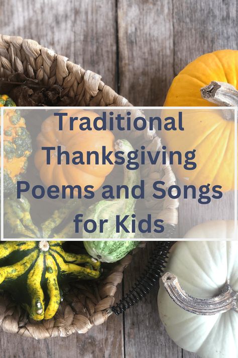 Traditional Thanksgiving Poems and Songs for Kids - Our Life Homeschooling Funny Thanksgiving Poems, Acrostic Poem For Kids, Thanksgiving Songs For Kids, Thanksgiving Homeschool, Thanksgiving Devotions, Middle School Choir, Thanksgiving Poems, Thanksgiving Songs, Devotions For Kids