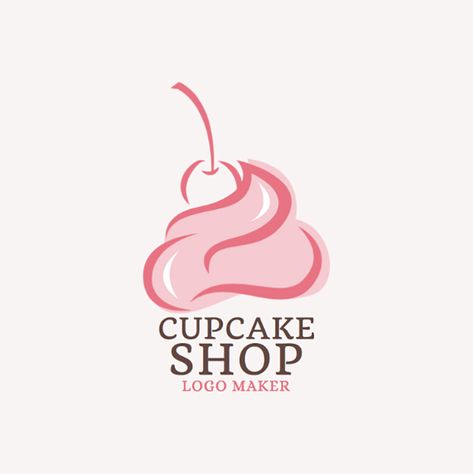 Logo Dessert, Cupcake Logo Design, Pastry Logo, Dessert Logo, Sweet Logo, Baking Logo Design, Cafe Logo Design, Cupcake Shop, Cupcake Logo