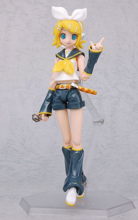 figma Rin Kagamine Rin Figure Vocaloid, Figma Figures, Rin Cosplay, Rin Kagamine, Kagamine Rin, Anime Figurines, Anime Figures, Hatsune Miku, Anime Demon