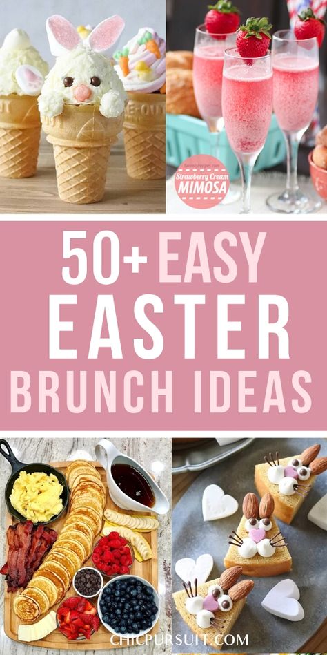 Brunch Ideas Easter, Simple Easter Brunch, Easter Recipes For Kids, Easy Easter Brunch Ideas, Brunch Buffet Ideas, Healthy Easter Brunch, Brunch Ideas For A Crowd, Easter Brunch Ideas, Easter Brunch Recipes