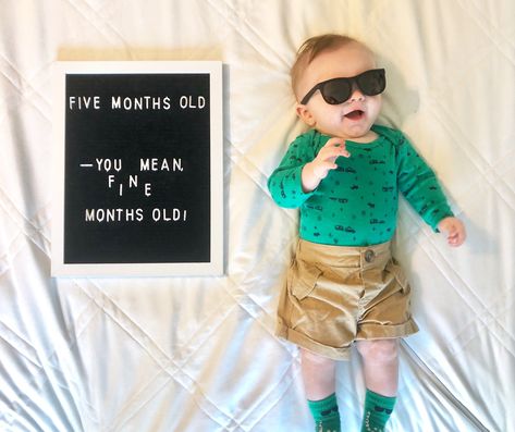 Five Months Old Letter Board, 5 Month Old Photo Ideas, 5 Month Old Letterboard Ideas, 5 Month Pictures, 5 Month Letterboard Ideas, 5 Month Old Milestones Photo Ideas, 5 Months Old Photoshoot, 5 Month Milestones Pictures, 5months Baby Photoshoot Boy