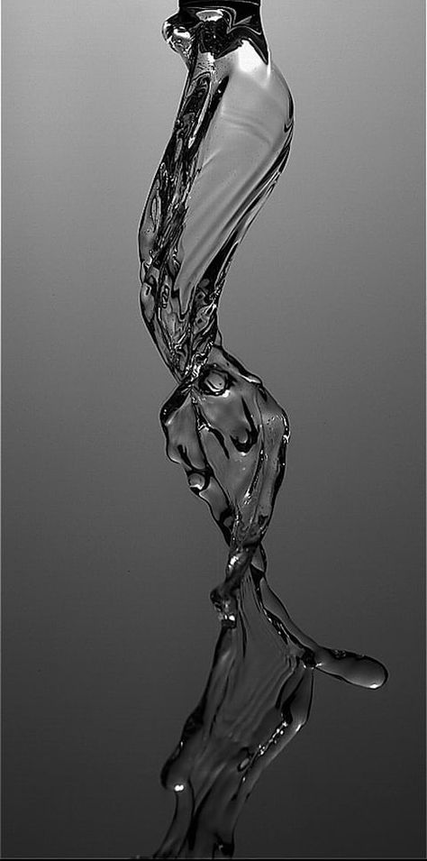 Water Surrealism Art, Liquid Aesthetic, Fluid Drawing, Color Language, Surreal Architecture, Water Dripping, Water Shape, Dripping Water, Fluid Dynamics