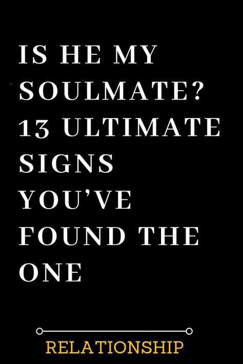 IS HE MY SOULMATE? 13 ULTIMATE SIGNS YOU’VE FOUND THE ONE – The Thought Catalogs -#relationship #relationshipgoals #female #quotes #education #entertainment #couple #couplegoals #marriage #love #lovequotes #loveislove #lovetoknow #boyfriend #boy #girl #relation #loverelationship #relationshipadvice #relationshiptips #relationshiparticles #dating #datingguide #singles #singlewomen #singlemen #howdating #fordating #mitdating #howtodating #ondating #whodating #indating Is He My Soulmate, Soulmate Signs, Quotes Couple, Soulmate Connection, Meeting Your Soulmate, First Relationship, My Soulmate, Relationship Facts, Finding The One