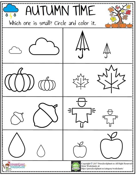 Worksheets – Preschoolplanet Fall Season Preschool Activities, Autumn Worksheets Preschool, Autumn Worksheet, Kindergarten Fall Worksheets, Tot Schooling, Fall Preschool Worksheets, Homeschool Worksheets Free, Seasons Worksheets, Autumn Doodles