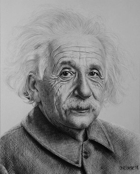 Albert Einstein by C. Bilodeau How To Draw Albert Einstein, Albert Einstein Sketch, Einstein Sketch, Albert Einstein Drawing, Einstein Drawing, Einstein Painting, Portret Drawing, Albert Einstein Portrait, Einstein Portrait