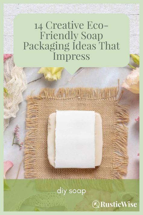 ♻️ If minimizing your carbon footprint is important to you, here’s a roundup of 14 eco-friendly soap packaging ideas that feature materials that complement your handmade soaps AND are gentle on the environment. From recycled paper, boxes, bags, and fabrics, there are so many creative soap packaging ideas with an environmentally friendly ethos. #ecofriendly #soap #diy #homemade #soapmaking | eco friendly bar soap packaging | via RusticWise Package Homemade Soap, Wrapping Homemade Soap, Organic Soap Packaging Ideas, Sustainable Soap Packaging, Diy Soap Wrapping Ideas, How To Wrap Homemade Soap, Packaging Homemade Soap, Diy Soap Packaging Ideas, Homemade Soap Packaging Ideas