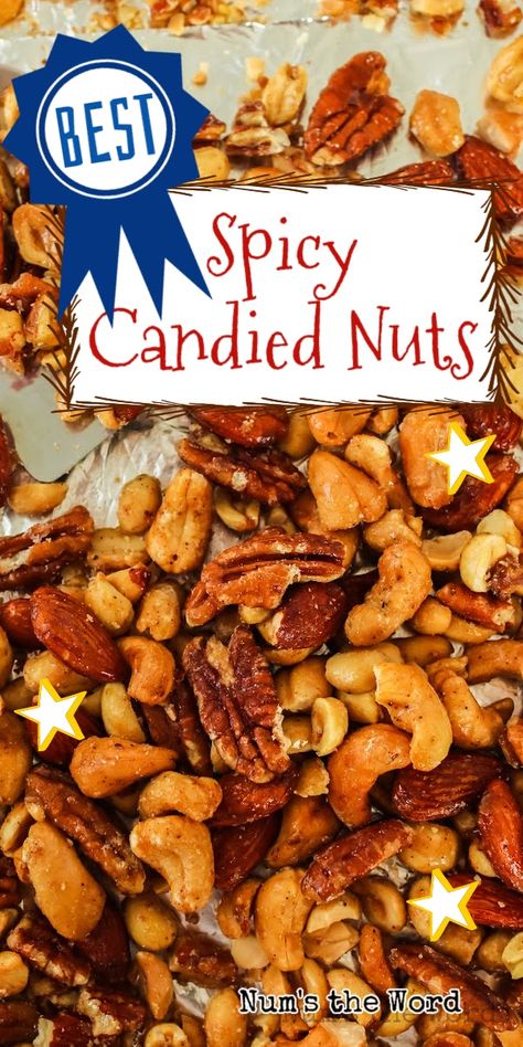 Spicy Roasted Nuts Recipe, Roasted Nuts Recipe Sweet And Spicy, Pepper Nuts Recipe, Sweet Spiced Nuts Recipe, Sweet And Spicy Nut Mix Recipe, Spicy Nuts And Bolts Recipe Best, Sweet Spicy Nuts Recipe, Spicy Mixed Nuts Recipe, Savory Nuts Recipe Snacks