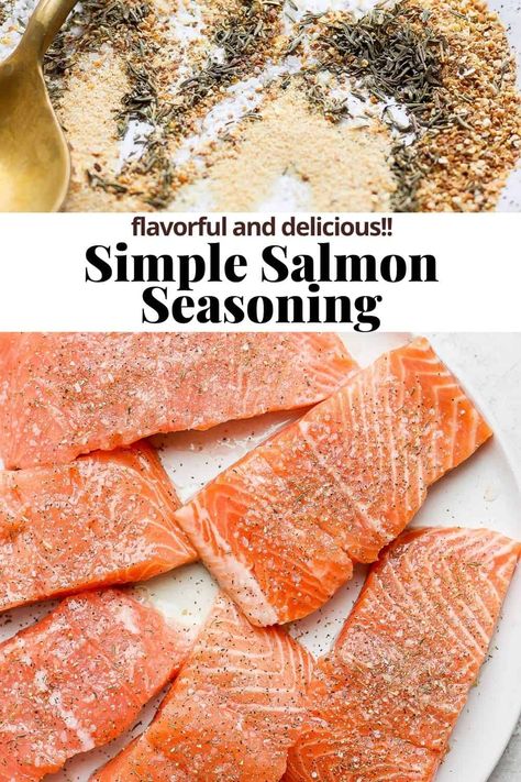 Seasonings For Salmon, Seasoning For Salmon On The Grill, Seasoning Salmon, Spices For Salmon, Salmon Rub Recipe, Salmon Seasoning Baked, Atlantic Salmon Recipe, Season Salmon, Seasoning For Salmon