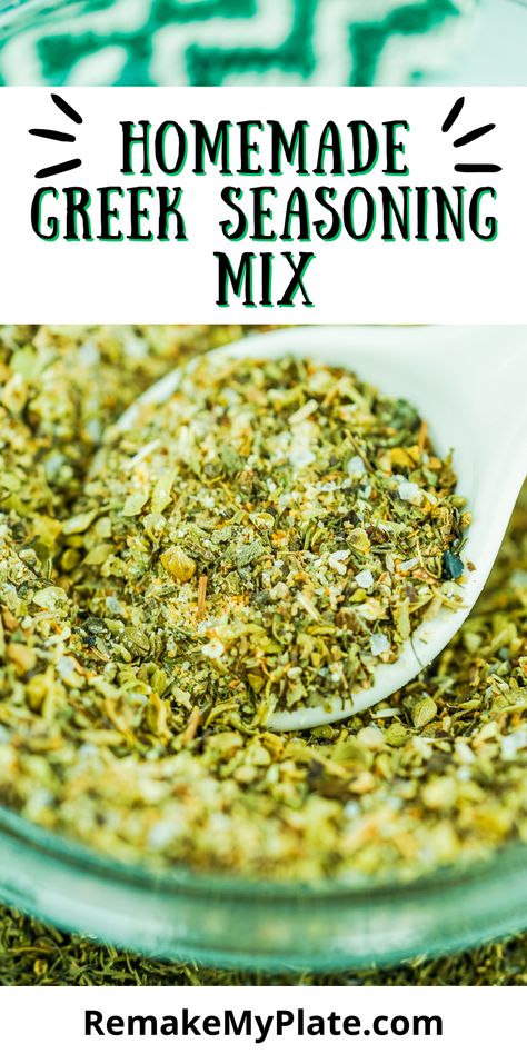 Tuscan Seasoning Blend, Tzatziki Seasoning Recipe, Diy Greek Seasoning, Mediterranean Seasoning Recipes, Greek Spice Blend, Salad Seasoning Blend, Everyday Seasoning Recipe, Homemade Greek Seasoning, Cavenders Greek Seasoning Recipe