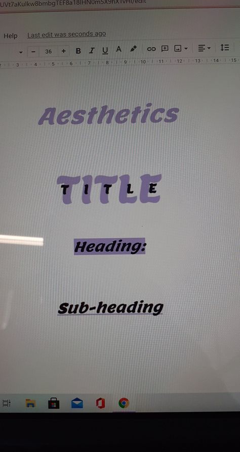 Taking Notes On Macbook, Pretty Google Slides Ideas, Google Slides Fonts Aesthetic, How To Make Word Documents Aesthetic, Aesthetic Google Slides Ideas For School, Notes On Word Document, Slideshow Ideas Aesthetic, Docs Notes Aesthetic, Aesthetic Google Docs Template