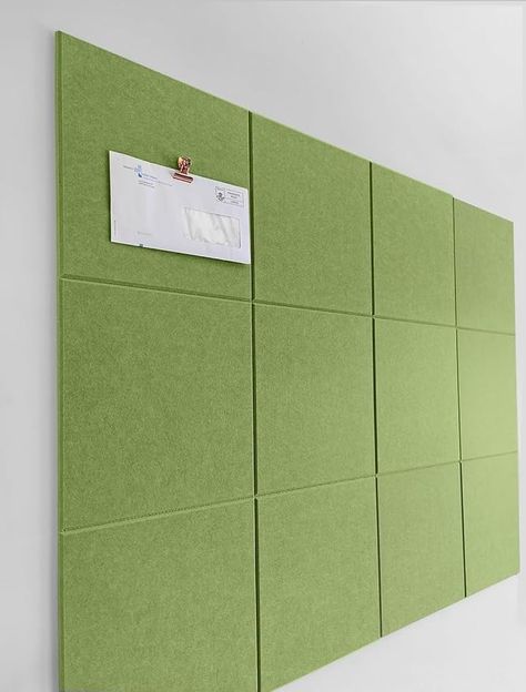 Amazon.com : DECORITA Cork Board 48 x 36 Alternative – 11.8x11.8x0.35 Inches 12 Pack Felt Wall Tiles with Safe Removable Adhesive, Large Cork Board for Office Walls Pin Board Cork Tiles for Classroom - Grass Green : Office Products Large Cork Board Wall, Cork Board Alternative, Cork Walls Office, Modern Bulletin Board Ideas, Cork Acoustic Panels, Giant Cork Board, Giant Pegboard Wall, Huge Cork Board, Cork Board Design