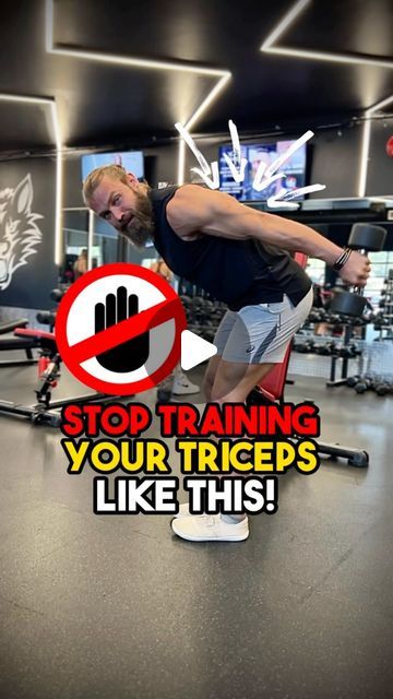 Jake - Lifestyle Coach on Instagram: "❌Stop training your triceps like this! . ⚠️Just because you only have access to dumbbells doesn’t mean you can’t get an amazing triceps workout in. . ❗️The key is to understand the resistance profiles and do the right exercises that actually make the triceps work, not the db kickbacks, those are pretty bad. . 👉The triceps to be challenged in the lengthened range need a form of shoulder flexion, so any over head exercise or a skull crusher would do the job. . 👉To overload the shortened range we need a form of shoulder extension so DB close grip does a fairly good job of that and challenging the mid range, so there you go. . 👀Watch as I explain how to execute a DB only workout for your Triceps and get them growing💪🏻 . ❗️If this video was helpful, sh Standing Tricep Workout, Chest And Tricep Resistance Band Workout, Tricep Kickback Exercise, Tricep Exercises At Home, Dumbbell Chest And Tricep Workout, Triceps Workout Women, Dumbbell Tricep Workout, Back And Tricep Workout, Tricep Workout Gym