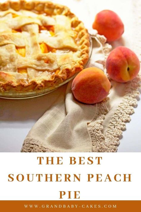 Peach Pie Recipe, Fresh Peach Pie, Peach Pie Recipes, Peach Dessert Recipes, Peach Desserts, Dessert Simple, Peach Pie, Peach Recipe, Köstliche Desserts