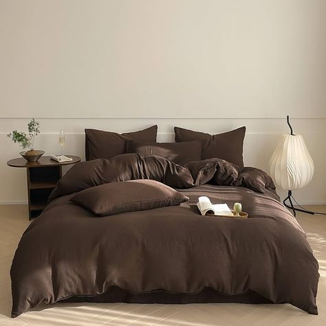 Amazon.com: Luxlovery Brown Comforter Set Queen Mocha Brown Bedding Comforter Set Chocolate Color Solid Soft Breathable Blanket Quilts Chestnut Brown Bedding Set for Women Men Queen : Home & Kitchen Brown Bedding, Brown Comforter, Bedding Comforter, Chocolate Color, Mocha Brown, Chestnut Brown, Comforter Set, Chestnut, Bedding Set