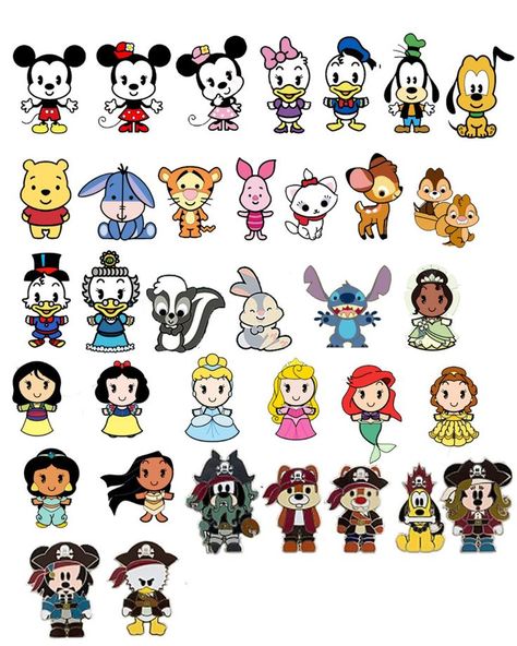 Characters To Draw, Disney Doodles, Disney Character Drawings, Cute Disney Characters, Disney Cuties, نباتات منزلية, Kawaii Disney, Disney Cartoon Characters, Cute Disney Drawings