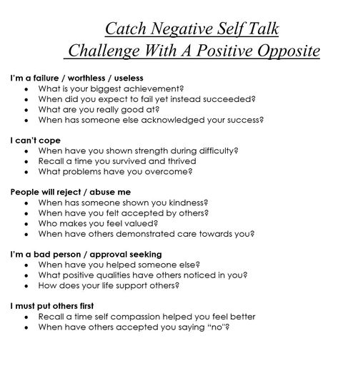 Cbt Challenging Negative Thoughts, Cognitive Behavior Therapy Quotes, Dbt Opposite Action Activities, Challenge Negative Self Talk, Challenging Thoughts Worksheets, Positive Self Talk Activities For Adults, Emotion Therapy Activities, Talk Therapy Activities, Changing Negative Thoughts To Positive Worksheet