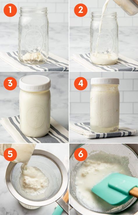 Milk Kifer Recipes, How To Make Kefir, Kifer Recipes, Kefir Yogurt Recipes, Diy Kefir, Kiefer Recipes, Milk Kefir Benefits, Tips To Grow Hair Faster, Tips To Grow Hair