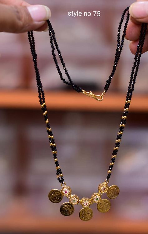 Lakshmi Kasula Nallapusalu, Kasulu With Black Beads, Black Beads Mangalsutra Design, 11 November, Gold Jewelry Simple Necklace, Gold Mangalsutra Designs, Beautiful Gold Necklaces, Gold Necklace Indian Bridal Jewelry, Jewelry Set Design