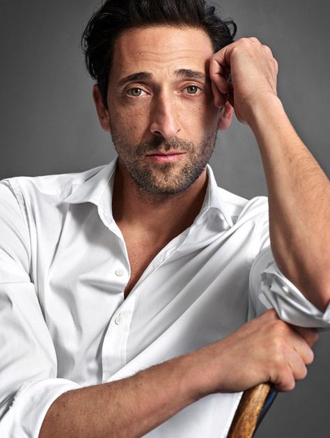 Adrien Brody Models Mango Man 10th Anniversary Capsule Collection Male Headshot Poses, Corporate Headshot Poses, Nicholas Brody, Male Headshots, Men's Portrait Photography, Profile Photography, Male Portraits, Ancient Runes, Italian Fabrics