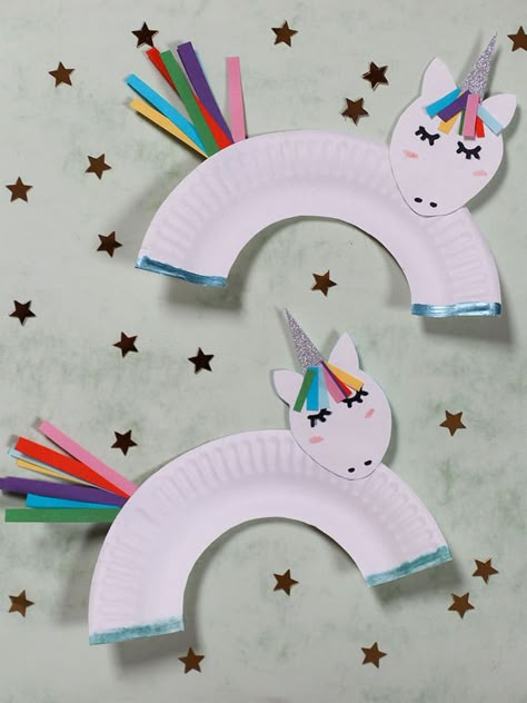 Storytime Crafts, Unicorn Craft, Unicorn Crafts, Unicorn Kids, Daycare Crafts, Plate Crafts, Crafty Kids, Toddler Art, Paper Towel Roll Crafts