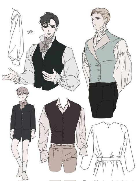 Suit Drawing, Victorian Man, 캐릭터 드로잉, Guy Drawing, Fashion Design Drawings, Drawing Clothes, 영감을 주는 캐릭터, Art Tutorials Drawing, Fantasy Clothing