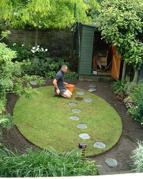 Circular Garden Design, Small Garden Layout, Small Backyard Garden Design, Small City Garden, Tattoo Plant, Small Garden Landscape, Backyard Garden Layout, Outdoor Sanctuary, Backyard Landscaping Plans