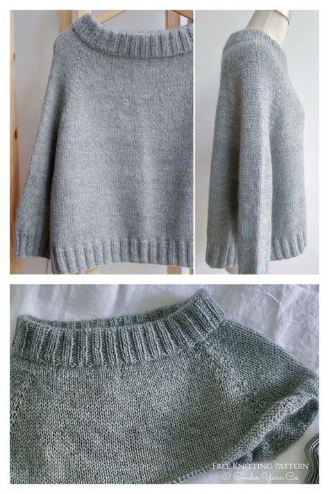 Easy Sunday Morning Pullover Sweater Free Knitting Pattern - Knitting Pattern Sideways Sweater Knitting Pattern, Knitted Sweater Free Patterns For Women, 4ply Knitting Patterns, Mock Neck Knit Sweater Pattern Free, Womens Sweater Knitting Patterns Free, Knitted Top Down Sweater Patterns, Boat Neck Sweater Knitting Pattern, Slip Over Knitting Pattern, Oversize Sweater Knitting Pattern Free