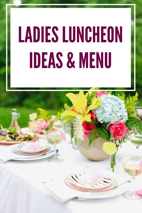 Host a beautiful ladies luncheon to celebrate friends, moms, or brides! Follow these ideas and menu for a lovely celebration wtih wine and a donut tower! Ladies Spring Luncheon Ideas, Luncheon Ideas Ladies Lunch, Ladies Luncheon Ideas, Ladies Luncheon Menu Ideas, Lunch Party Menu, Lunch Ideas For Guests, Lunch Menu Ideas, Girls Luncheon, Luncheon Recipes