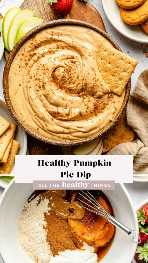 Pumpkin Dip Healthy, Keto Pumpkin Pie Dip, Protein Pumpkin Fluff, Pumpkin Healthy Dessert, Healthy Pumpkin Dip, Protein Pumpkin Recipes, Pumpkin Dip With Cool Whip, Healthy Thanksgiving Dessert, Protein Pie