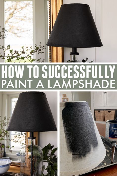 What do you do if you have a lampshade that is just the right shape and size but not quite the right color? Do you throw it out? No! You paint it! Here's how to paint a lampshade. Diy Chandelier Lampshade, Upside Down Lamp Shade, Dye Lampshade Diy, Painting A Lampshade Diy, Spray Painting Lamp Shades, Update A Lampshade, Covering A Lampshade, Lamp Shade Makeover Ideas Lampshade Redo, Pleated Lampshade Makeover