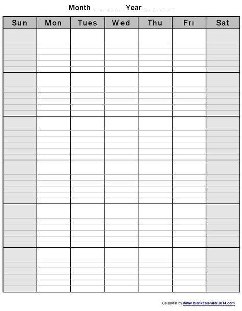 Free Printable Monthly Calendar With Lines For certain circumstances, you can need a calendar that will be more than simply a new monthly or yearly option. Calendars are a good daily prompt for... Free Blank Calendar, Blank Monthly Calendar Template, Free Printable Calendar Templates, Interactive Calendar, Weekly Printable, Blank Monthly Calendar, Free Calendar Template, Personal Calendar, Blank Calendar Template