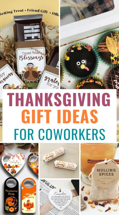 15 Simple Thanksgiving Gift Ideas for Coworkers Thanksgiving Gifts For The Office, Thanksgiving Gifts For Office, Thankful Gifts For Coworkers Employee Appreciation, Diy Teacher Thanksgiving Gifts, Office Thanksgiving Gifts, Thankful Gift Ideas For Coworkers, Grateful Gifts For Coworkers, Treats For Employee Appreciation, Thanksgiving Gift Ideas For Staff