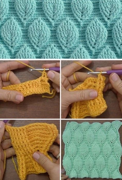 Crochet Leaf Stitch - Tutorial | Beautiful Skills - Crochet Knitting Quilting | Bloglovin’ Leaf Stitch Crochet, Crochet Leaf Stitch, Leaf Stitch, Crochet Blouses, Crochet Pattern Tutorial, Crochet Leaf, Crochet Leaf Patterns, Crochet Blanket Designs, Easy Crochet Projects