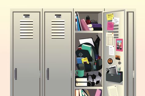 Locker Illustration, Locker Background, School Locker Organization, Locker Organization, School Locker, Lovely Illustrations, School Supplies Organization, Love Hate Relationship, Store Books