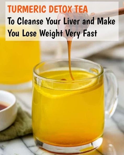 Turmeric Detox Tea, Detoxification Drinks, Cleanse Your Liver, Turmeric Tea, Diet Drinks, Fat Loss Drinks, Fat Burning Drinks, Detox Tea, Smoothie Diet