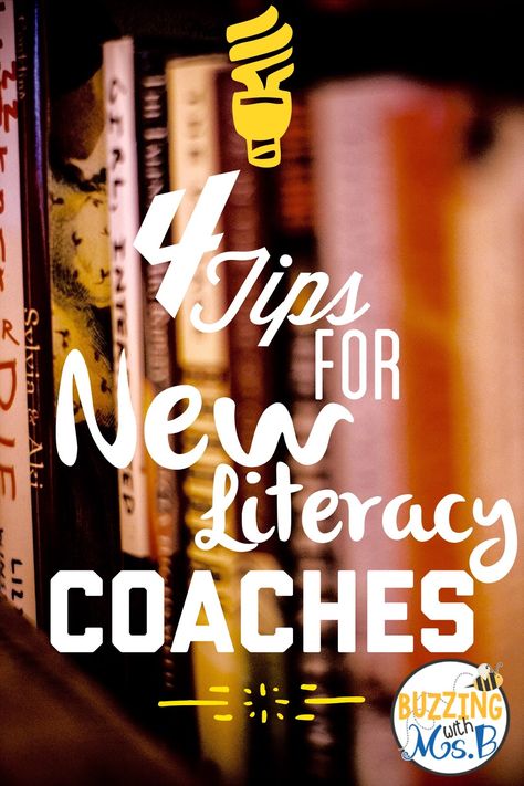 Buzzing with Ms. B: 4 Tips for New Literacy Coaches and Instructional Coaches Reading Specialist Literacy Coach, Instructional Leadership, Literacy Coach, Literacy Specialist, Teacher Leader, Math Coach, Literacy Coaching, Co Teaching, Coaching Teachers