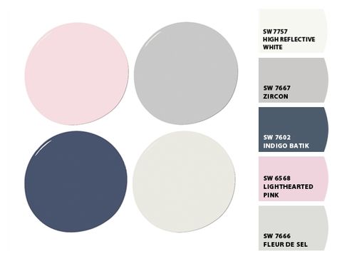 Navy Grey And Blush Bedroom, Color Schemes For Salon, Navy Pink Grey Bedroom, Blue Pink And Grey Living Room, Blue And Pink Nursery Ideas, Pale Blue And Pink Bedroom, Navy And Pink Bedroom, Navy Blue And Pink Bedroom, Room Color Schemes